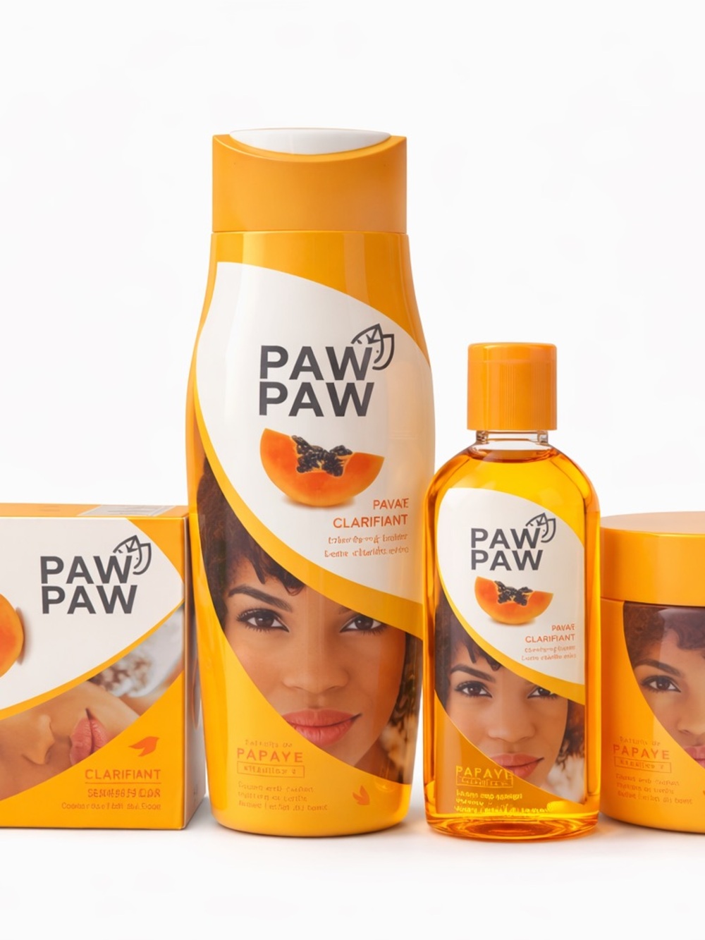 Set of 4 pieces Papaya Clarifying Body lotion